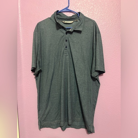 Travis Mathew Other - Travis Mathew Mens Sz XXL Golf Polo Shirt blue Green Cotton Polyester Blend